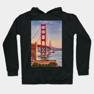 Golden Gate Bridge and Cargo Ship Hoodie